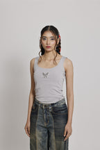 Butterfly Double-Layer Tank Top