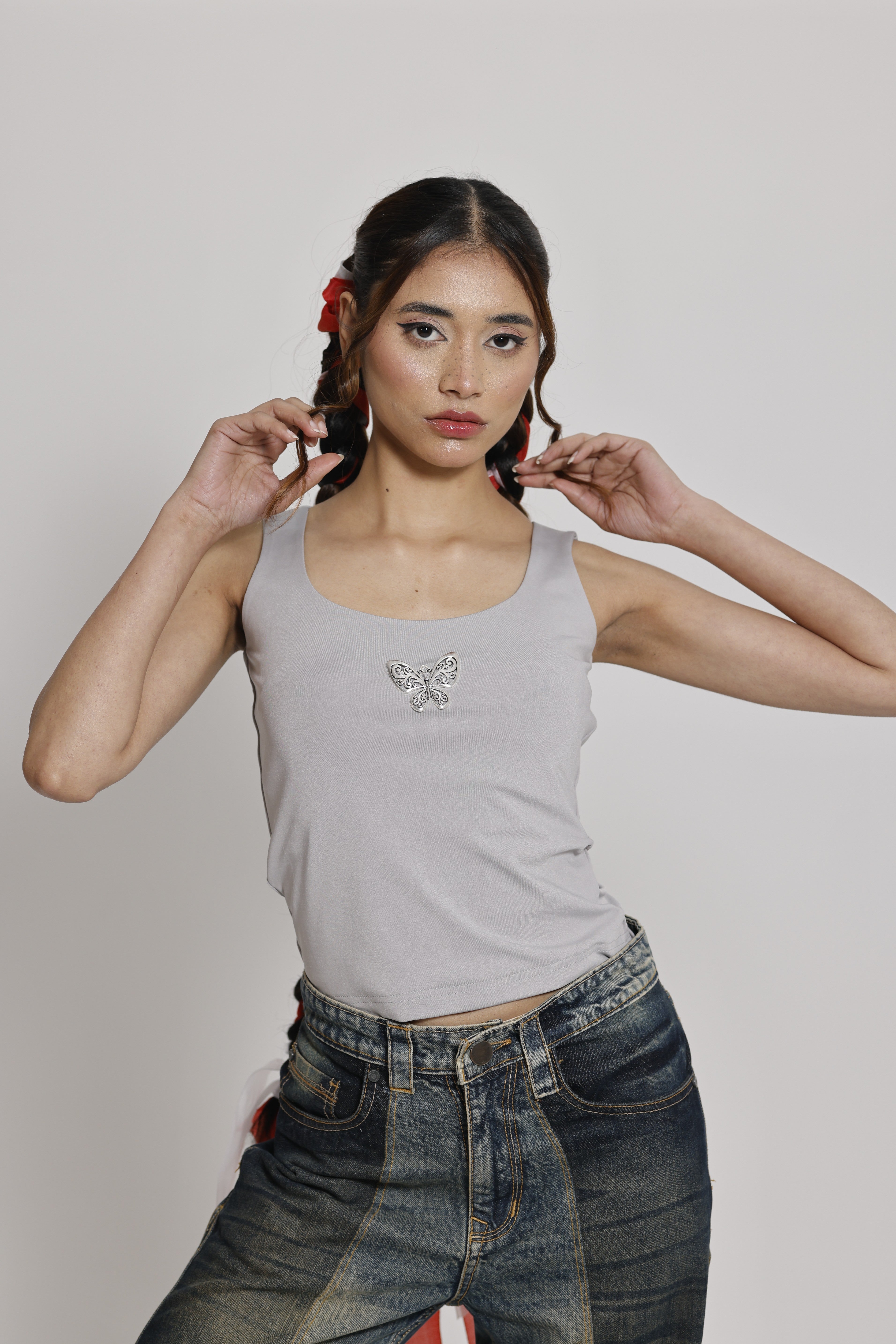 Butterfly Double-Layer Tank Top