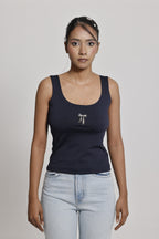 Bow Double-Layer Tank Top