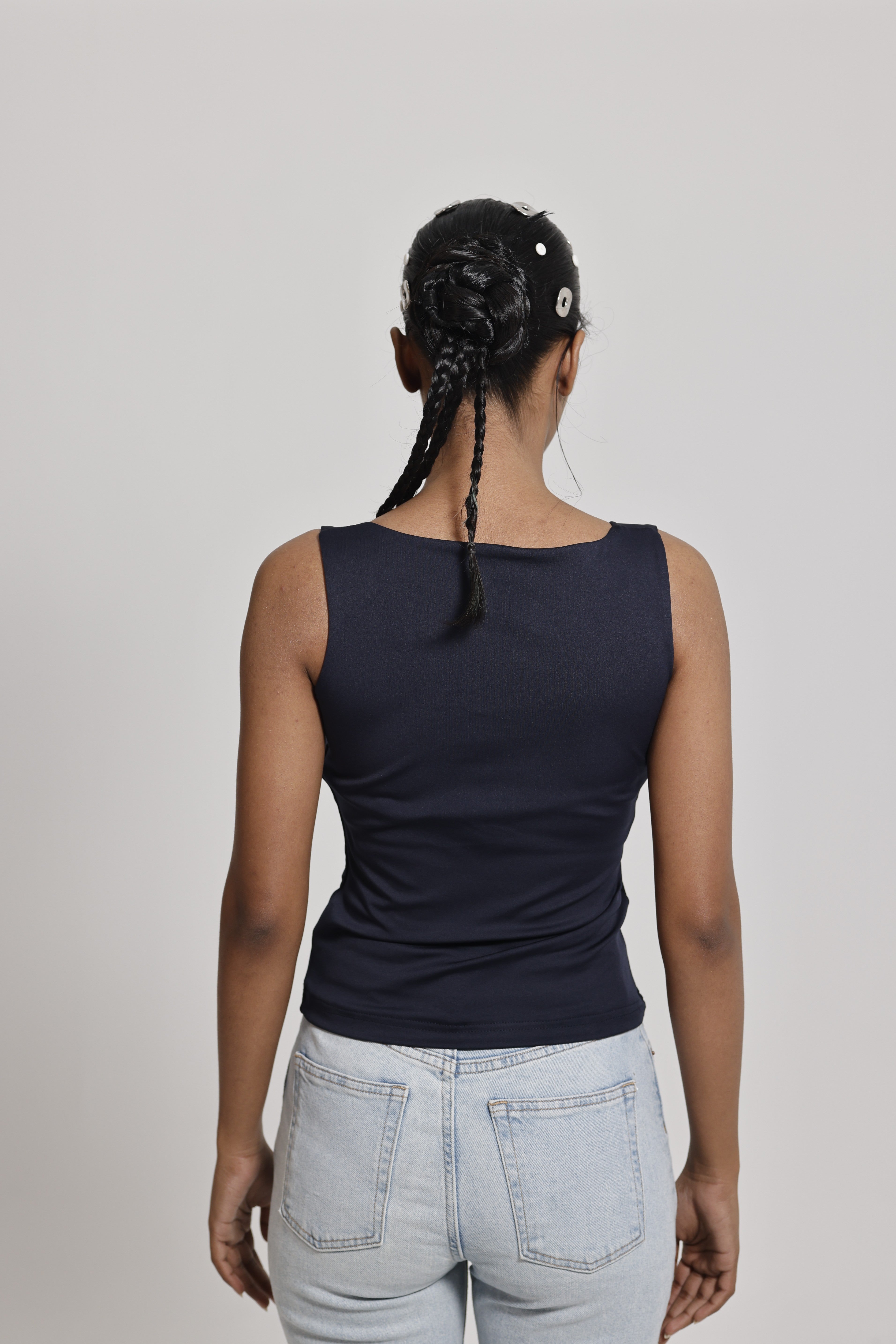 Bow Double-Layer Tank Top