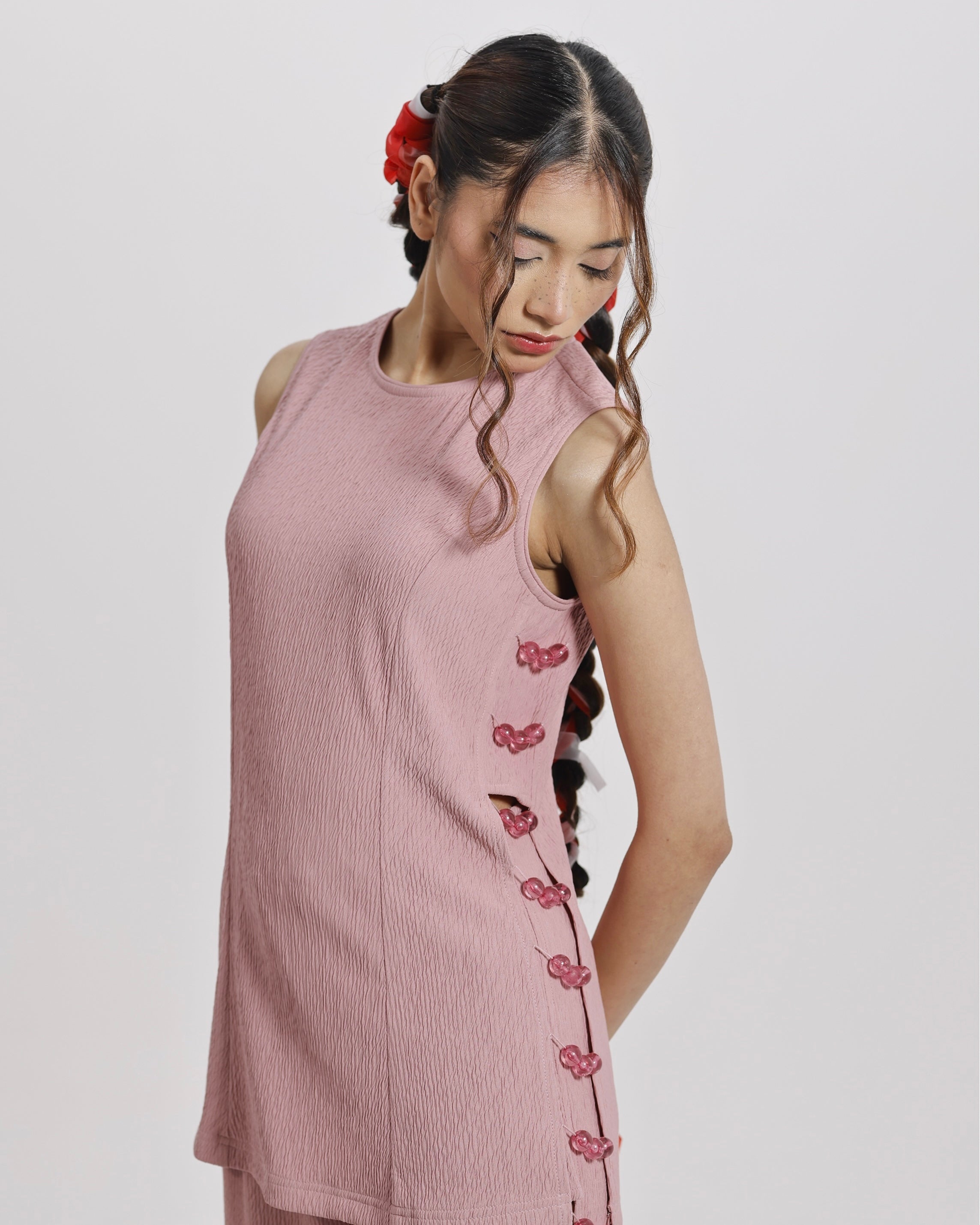 BLUSH BEAD AFFAIR CO-ORD SET