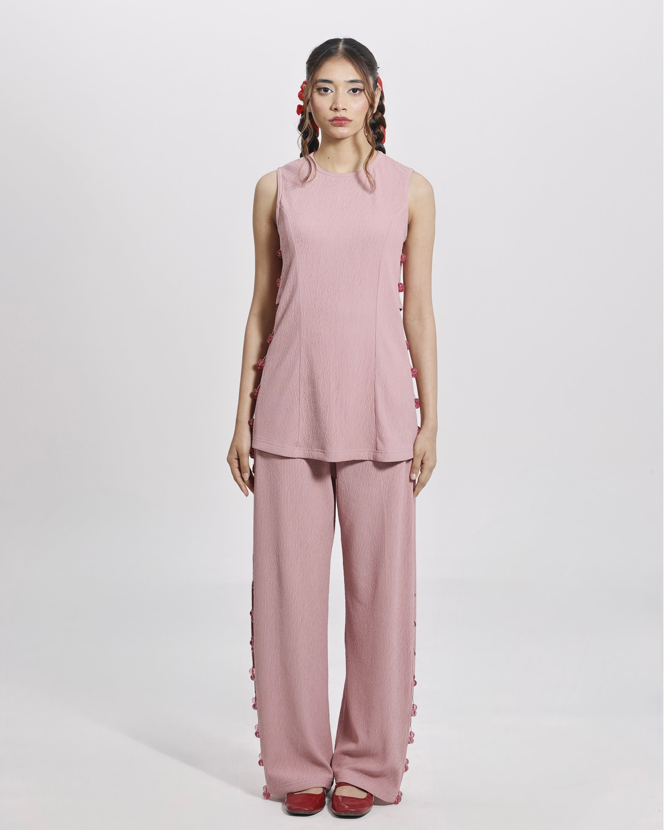 BLUSH BEAD AFFAIR CO-ORD SET