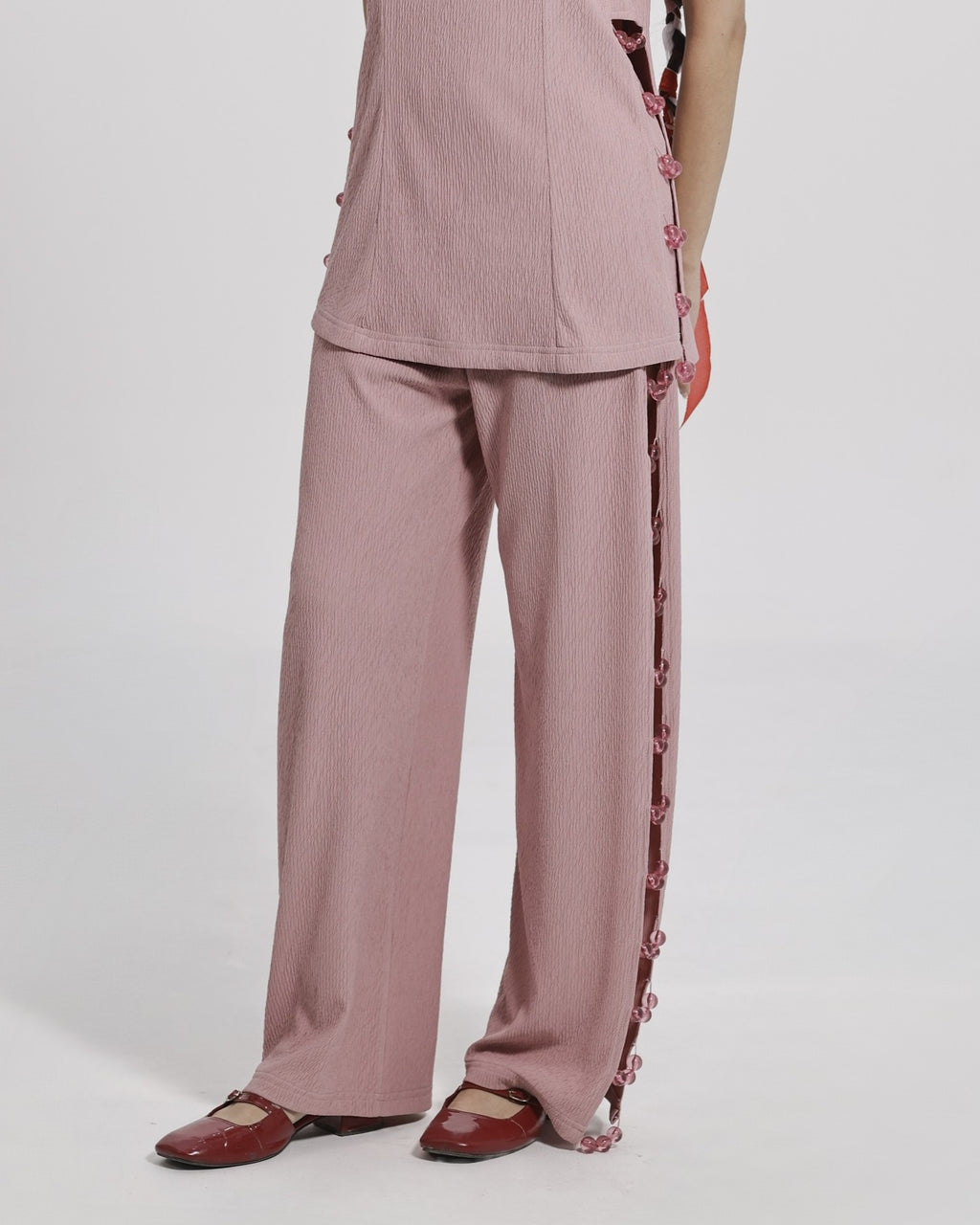 BLUSH BEAD AFFAIR TROUSERS