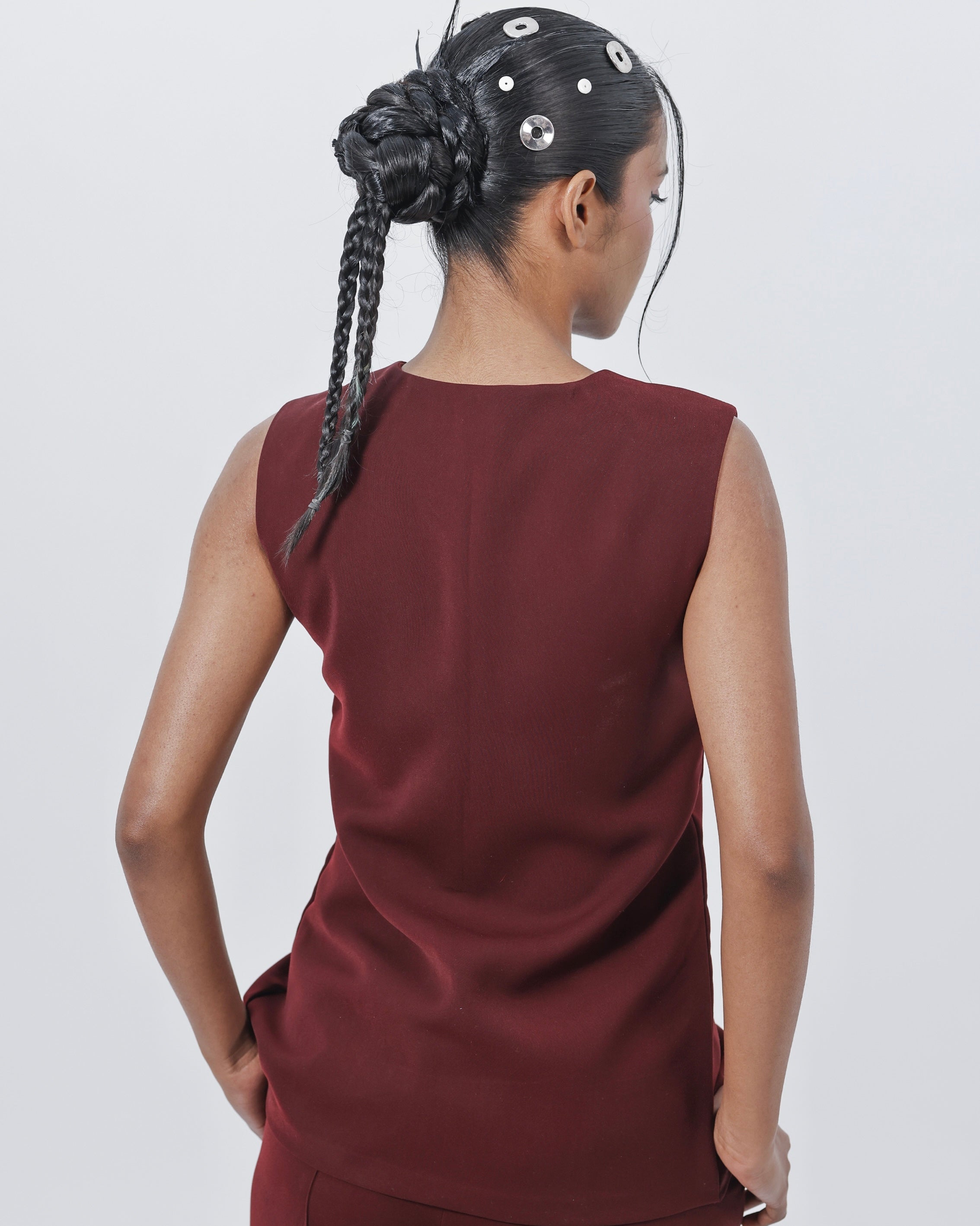 THE ROSEATTE HALF OPEN VEST