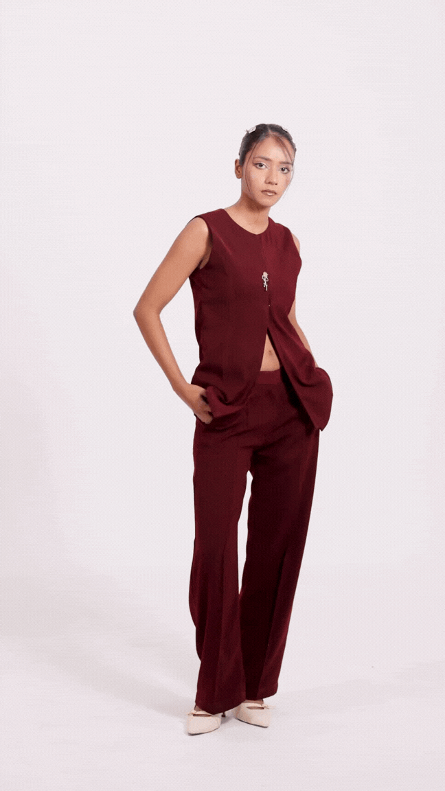 THE ROSEATTE HALF OPEN VEST